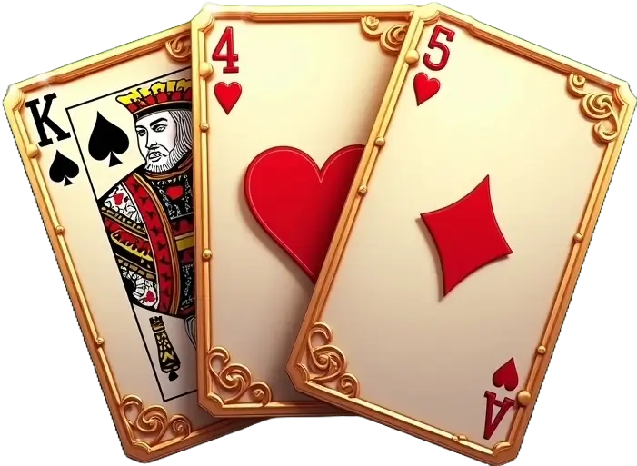 Ilustracja animowanych kart do blackjacka